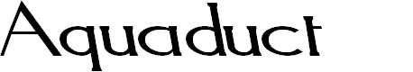 Preview image for Aquaduct Reverse Italic