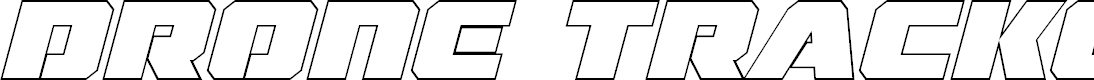 Preview image for Drone Tracker Thin Outline Italic