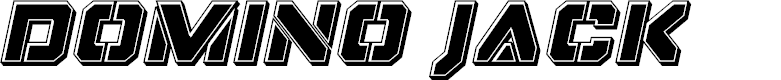 Preview image for Domino Jack Bevel Italic Italic
