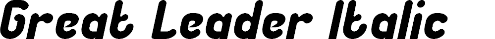 Preview image for Great Leader Italic