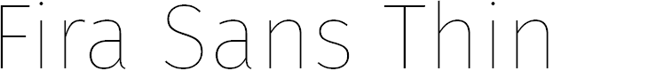 Preview image for Fira Sans Thin