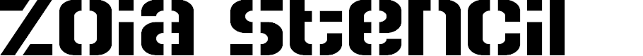 Preview image for Zoia Stencil Regular