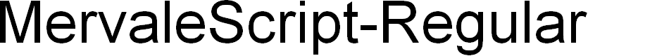 Preview image for MervaleScript-Regular