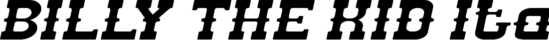 Preview image for BILLY THE KID Italic