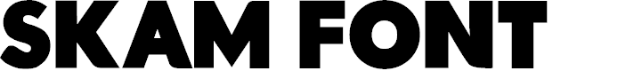 Preview image for Skam Font