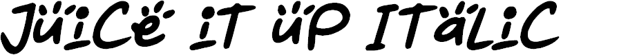 Preview image for Juice it up Italic