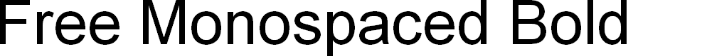 Preview image for Free Monospaced Bold