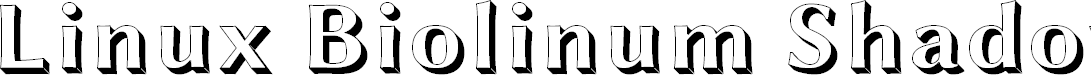 Preview image for Linux Biolinum Shadow Bold