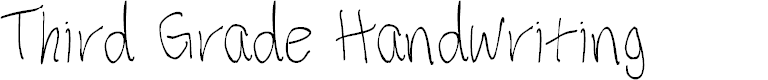 Preview image for Third Grade Handwriting