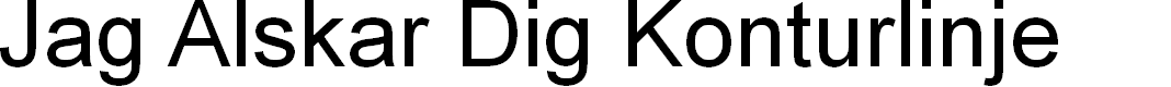 Preview image for Jag Alskar Dig Konturlinje