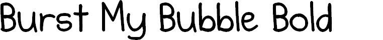 Preview image for Burst My Bubble Bold