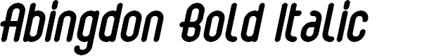 Preview image for Abingdon Bold Italic