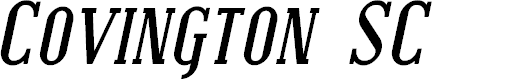 Preview image for Covington SC Bold Italic