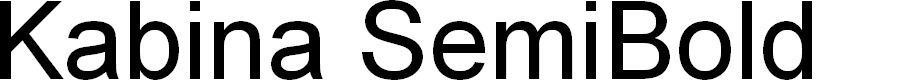 Preview image for Kabina SemiBold