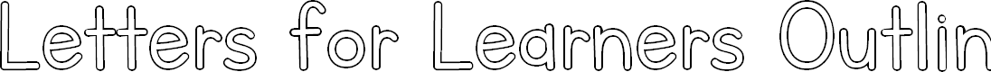 Preview image for Letters for Learners Outline