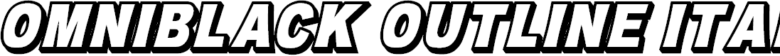 Preview image for OMNIBLACK Outline Italic