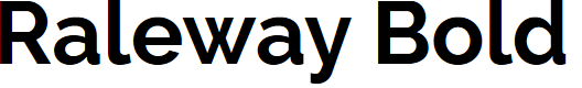 Preview image for Raleway Bold