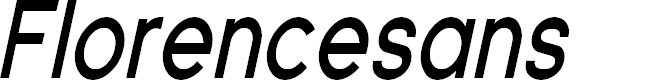 Preview image for Florencesans Cond Bold Italic