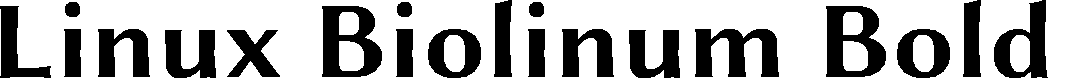 Preview image for Linux Biolinum Bold