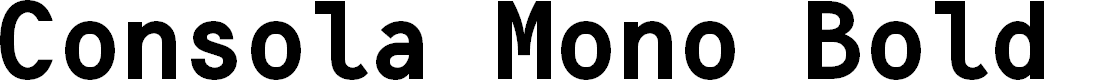 Preview image for Consola Mono Bold
