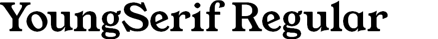 Preview image for YoungSerif Regular
