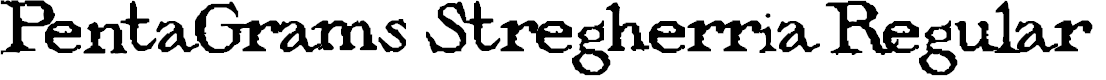 Preview image for PentaGrams Stregherria Regular