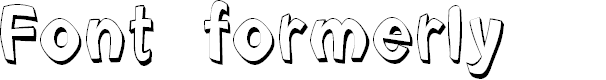 Preview image for Font formerly known as FONT
