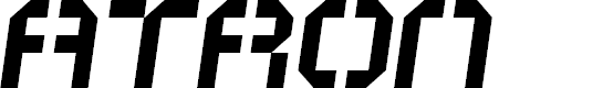 Preview image for ATRON*STENCIL*SLANTED