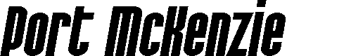 Preview image for SF Port McKenzie Extended Bold Italic
