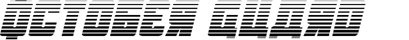 Preview image for October Guard Gradient Italic