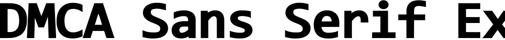 Preview image for DMCA Sans Serif Extrabold