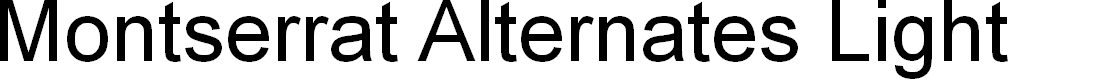 Preview image for Montserrat Alternates Light