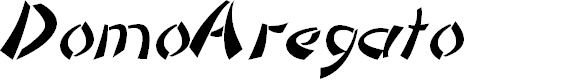 Preview image for DomoAregato Italic