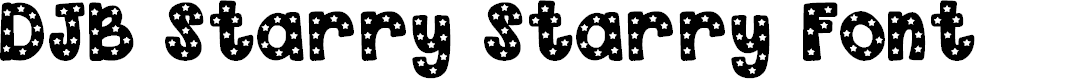 Preview image for DJB Starry Starry Font