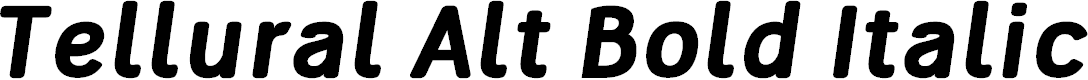 Preview image for Tellural Alt Bold Italic