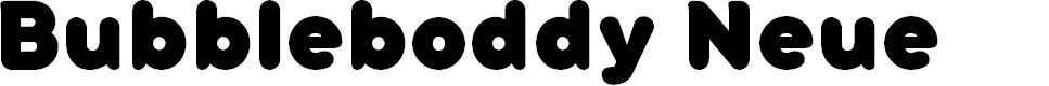 Preview image for Bubbleboddy Neue Trial ExtraBold