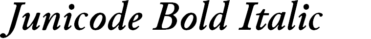 Preview image for Junicode Bold Italic