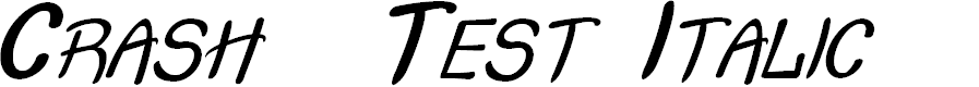 Preview image for Crash Test Italic