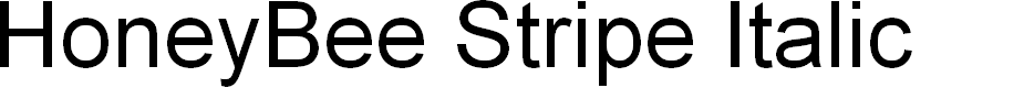Preview image for HoneyBee Stripe Italic