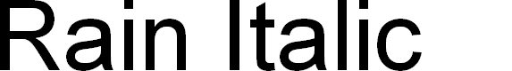 Preview image for Rain Italic