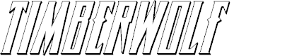 Preview image for Timberwolf 3D Italic