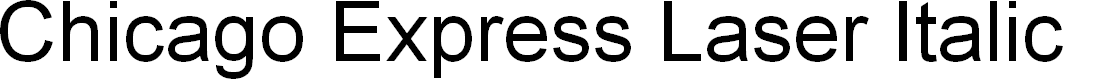 Preview image for Chicago Express Laser Italic