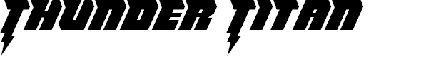 Preview image for Thunder Titan Font