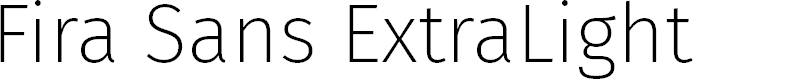 Preview image for Fira Sans ExtraLight