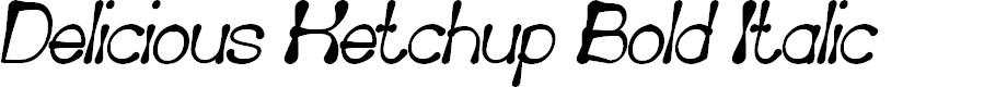 Preview image for Delicious Ketchup Bold Italic