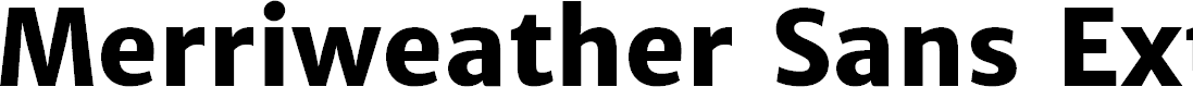 Preview image for Merriweather Sans ExtraBold