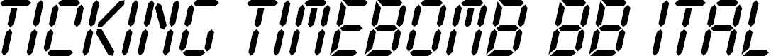Preview image for Ticking Timebomb BB Italic