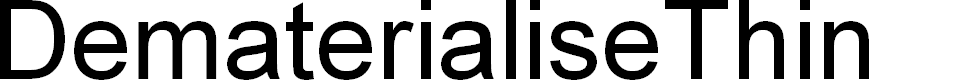 Preview image for DematerialiseThin
