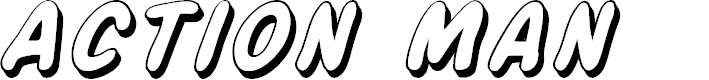 Preview image for Action Man Shaded Italic
