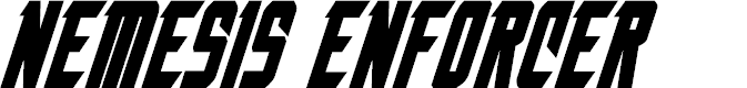 Preview image for Nemesis Enforcer Bold Italic